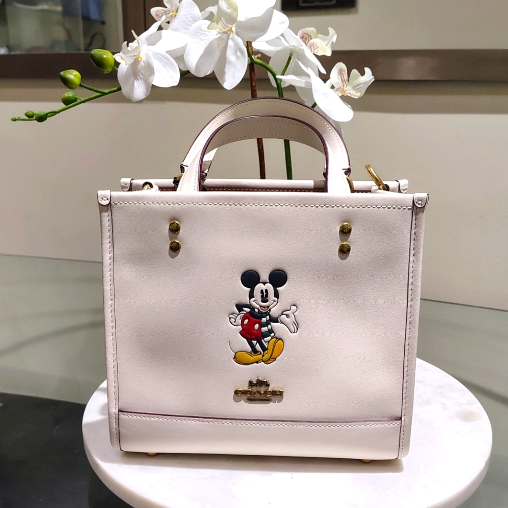 New! Disney X Coach Dempsey Tote 22 with Mickey Mouse (Only 1 Left!)
